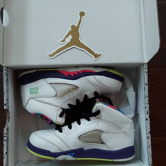 Jordan Retro 5 toddler high top  sneakers 3 - Picture 10 of 10